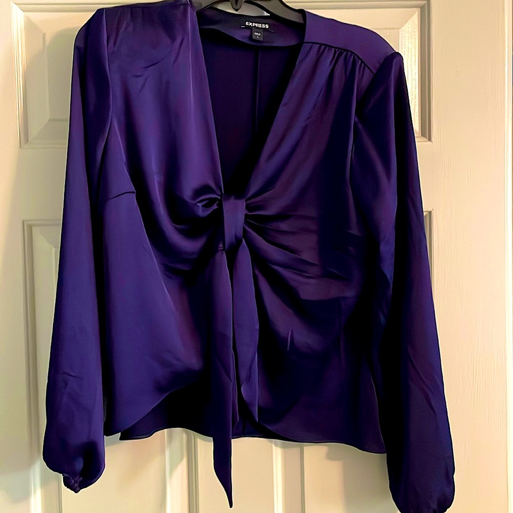 Vibrant purple blouse